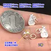 Prata Pura S999 Prata Lisa Caractere da Sorte Cabaça Pingente Joias de Cristal Pulseira Tecida à Mão Colar Acessórios DIY Feitos à Mão
