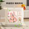 Cubo de basura para baño, inodoro, hogar, sala de estar, cocina y uso general; gran capacidad, con tapa y cuenta con un diseño de presionar para abrir para facilitar el desecho