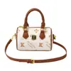 Moda de Comercio Electrónico Transfronterizo Bolso de Mano Estampado Bolsa Pequeña tipo Almohada Estilo Año Nuevo Casual Versátil de Hombro Cruzado para Mujer Bolsos de Moda