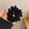 Cuerda para la cabeza de Princesa Escape otoño e invierno felpa fideos instantáneos anillo para el pelo de intestino grueso bola de moño bajo sentido de alta calidad banda de goma cubierta de cuero para niñas