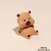 Boneca de Resina de Capivara Desenho Tridimensional DIY Display Decorativo Acessórios para Chaveiro Ornaments de Mesa de Carro