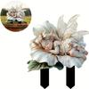 Espíritu del Agua Transfronterizo Flor de Loto Bebé Jardín Estaca Maceta Acrílica Decorativa Trampa de Sol con Arte de Paisaje de Jardín