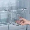Caja de Almacenamiento para Refrigerador Cuadrada Acrílico Transparente Frutas y Verduras Dividida Conservación Fresca Almacenamiento de Huevos Organización