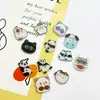 Botones de Animales Lindos de Dibujos Animados en Forma de Panda, Rana y Capibara para Decoración de Ropa Infantil, Calcetines y Gorros