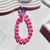 Pingente de corrente de telefone móvel de cristal de alta qualidade Nova corrente frisada Pulseira de pulso pendurada Pulseira de pulso Cordão feminino elegante claro