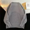 Tejido de verano moda masculina marca Diseño de ojo de red de pesca calado sentido de diseño blusa antiarrugas suéter de manga larga moderno camisa interior