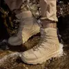 Botas Tácticas 2025 para Hombre, Senderismo al Aire Libre, Montañismo, Caza, Zapatos de Rescate de Aventura, Botas de Trabajo Desérticas de Caña Media con Suela Ligera para Hombre, No