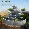 Rocalla de Fuente de Agua para Patio de Jardín Exterior Fuente de Agua Circulante Paisajismo Balcón de Villa Azotea Estanque de Peces Adornos de Paisajismo