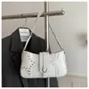 Bolso de Axila para Chica Popular 2026 Nuevo Estilo Tendencia Otoño/Invierno Sensación de Alta Gama Resistente Bolso para Motocicleta Versátil para Viajes Diarios Bolso de Hombro Único de Mano