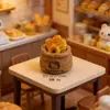 Saco de Pão Simulado Saco de Desenho Animado Modelo Decoração Loja de Panificação Brinquedo de Comida Chaveiro DIY Presilha de Cabelo Chaveiro Elástico de Cabelo