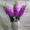 Delphinium de una sola rama Jacinto mesa para arreglo floral de hotel Flor de seda al por mayor flor artificial flor de seda flor de boda