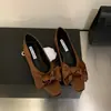 2026 Nuevos Zapatos de Tacón Alto de Punta Cuadrada Stiletto Elegantes Adelgazantes Moda Francesa Sexy Hermosos de Seda Individuales para Mujer