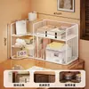 Estante de Mesa Prateleira de Armazenamento para Mesa Organizador de Mesa para Estação de Trabalho Canto de Mesa de Dormitório de Estudante Estante de Livros Armário de Armazenamento para Mesa