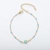 Corrente de Contas de Crisântemo Jin Yiyuan Corrente Cruzada de Margarida em Ouro 18K Pulseira Esmaltada Crisântemo de Oito Pétalas Delicada Bonita e Fofa