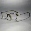 Gafas de Estilo de Negocios de Gama Alta con Montura Anti Luz Azul Cadena de Moda Hebilla Diamante Montura Ovalada Lentes Planos Wm86099