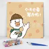 20*20 Pintura al Óleo Digital de Dibujos Animados de Anime Pintura Decorativa DIY para Colorear Hecha a Mano para Niños Stock Listo Pintura al Óleo Digital al por Mayor