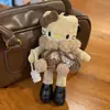 Nuevo Llavero de Felpa de Cuero Negro de Piernas Largas de Kt Moda Creativa Muñeca de Fragancia Pequeña Adorno Colgante para Bolso