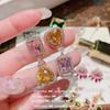Pendientes de flor de esmeralda de Columbia Mint, magníficos, chapados en oro de 18 quilates, anillo de circonita esmeralda encantador