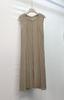 Fábrica de Ropa Plisada Vestido de Verano 2025, Sencillo y Elegante, Corte Holgado, Adelgazante, Versátil, Pliegues Diagonales, Falda de Longitud Media, Estilo Coreano