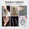 Cuentas Espaciadoras de Gota de Aceite Esmalte Cloisonné Accesorios para Manualidades Mariposa de Esmalte Corazón Calabaza Accesorios Pulsera Tejida Cuentas