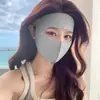 Nuevo Facekini de Seda Helada de Verano Máscara de Protección Solar Transpirable Máscara para Ciclismo Máscara Sin Costuras Anti-UV de Una Pieza