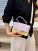 Bolso de Mujer Nuevo Estilo Color de Contraste, Bolso de Mano Sencillo, Bolso Versátil de Moda, Bolso Cruzado, Cuadrado Pequeño Ins Versión Coreana 2026 Bolso de Hombro para Viajar