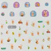 Arte de Uñas Infantil Pegatinas Completas Calcomanías Seguras No Tóxicas Lindos Dibujos Animados de Animales Patrón Impermeable Anti-Manchas Fiesta Decoración Diaria