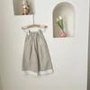 Pantalones de pierna ancha para niña Estilo occidental 2025 Primavera Nuevo estilo Bebé Niña Encaje Puntadas Pantalones largos Casual Moderno Pantalones que combinan con todo
