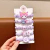 Diadema Elástica Kuromi para Niñas, Diadema de Goma Elástica para Niñas, Accesorios para el Cabello de Bola para Niñas Pequeñas
