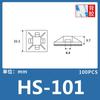 Soporte de Sujetacables Adhesivo con Descuento Hs-100/101S/101/102 Respaldo Adhesivo Negro y Blanco, Especificaciones Completas para Cables