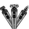 Lingke 8806 terno barbeador três em um faca de barba elétrica masculina lavável recarregável por USB