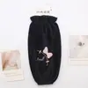 Mangas Largas para Mujer, Mangas Protectoras de Terciopelo Antimanchas Otoño e Invierno, Mangas con Bordado de Letras y Moños Lindas, Venta al por Mayor