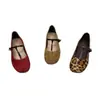Zapatos Casuales Cómodos de Suela Suave, Boca Baja Planos, Estampado de Leopardo, Estilo Retro Mary Jane para Mujer, Novedad Verano 2026