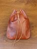 Cartera de Cuero de Vaca de Primera Capa Estilo Retro Europeo y Americano, Bolsita para Monedas Portátil de Color Frotado a Mano, Monedero con Cordón, Bolsa para Juguetes
