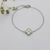 Pendientes de Acero Inoxidable de Trébol de Cuatro Hojas, Modernos, Sencillos, Versátiles, Compactos, de Nicho, Joyería de Alta Gama, Nuevo Estilo que No se Desvanece