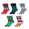 Calcetines hasta la pantorrilla de fabricante de suministro de Amazon Cross-Mirror Calcetines de Película y Animación Europeos y Americanos Tendencia de Moda Algodón Resbaladizo Fabricante Puro