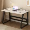 Escritorio de computadora, escritorio de escritorio, escritorio para oficina en casa, escritorio para dormitorio, escritorio de estudio para estudiantes, escritorio de oficina rectangular simple y moderno