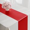 Toalha de mesa de cetim monocromática estilo nórdico, toalha de mesa de casamento, decoração de poliéster, cor sólida, cetim, toalha de mesa com borda cruzada