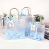 Bolsa de Regalo para Festival Souvenir Guardería Regalo de Cumpleaños para Niños Ceremonia de Apertura Bolsa de Tote Transparente para Boda