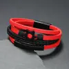 Pulsera Tejida de Cuero Retro de Seis Puntas Transfronteriza Pulsera con Hebilla de Seis Puntas Pulsera Magnética