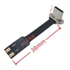 Conector Macho de Carregamento Sem Fio Tipo-C Cabo Plano Flexível FPC Cabo de Fita Macio Pad de Solda de 2 Pinos