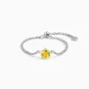 Moda Transfronteriza Europea y Americana Nuevo Lujo Ligero Cadena de Diamantes de Colores Anillo Deslizante Diseño de Nicho para Mujer Anillo de Cobre Chapado en Oro Real