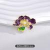 Novo broche de flor de peônia Guofeng, broche de corpete feminino de alta qualidade, esmalte, acessórios de terno de alta qualidade, decoração de casaco com alfinete