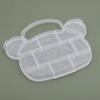 Caja de Almacenamiento de Manzana de Unicornio 9 12 Compartimentos Caja Organizadora Caja de Plástico Dividida Accesorios DIY Cuentas Caja de Almacenamiento Transparente
