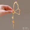 Pinza de Tiburón Grande para el Cabello Estilo Japonés y Coreano Fresco y Dulce de Aleación con Borla Pinza de Garra para la Parte Posterior de la Cabeza Accesorio para el Cabello Primavera 2025