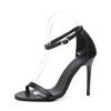 Sandálias Pequenas Frescas de Salto Alto para Mulheres 2025 Novo Estilo Simples e Versátil Salto Agulha Tira de Uma Linha Sexy Popular Mesmo Estilo Sapatos de Salto Alto