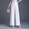 Pantalones de Traje Elegantes, Fluidos, Ajustados, de Pierna Ancha, Pantalones Casuales para Mujer, Novedad Primavera/Verano 2026, Versátiles, de Pierna Recta, de Cintura Alta, Largos