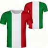 Camiseta Estilo Italiano com Padrão de Emblema Nacional Impressão 3D Masculina Esportiva Casual Street Venda Direta da Fábrica Fornecimento