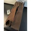 Jeans Verde Americano de Perna Reta Masculino Moda Verão Calça Lumberjack Lavada Micro Flare Cargo cleanfit