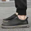 2371 Zapatos para Hombre y Mujer, Zapatos de Cuero de Negocios, Zapatos Formales Casuales de Caballero, Primavera Bajos sin Cordones Cuero de Vaca a Cuadros, Tallas Grandes y Pequeñas